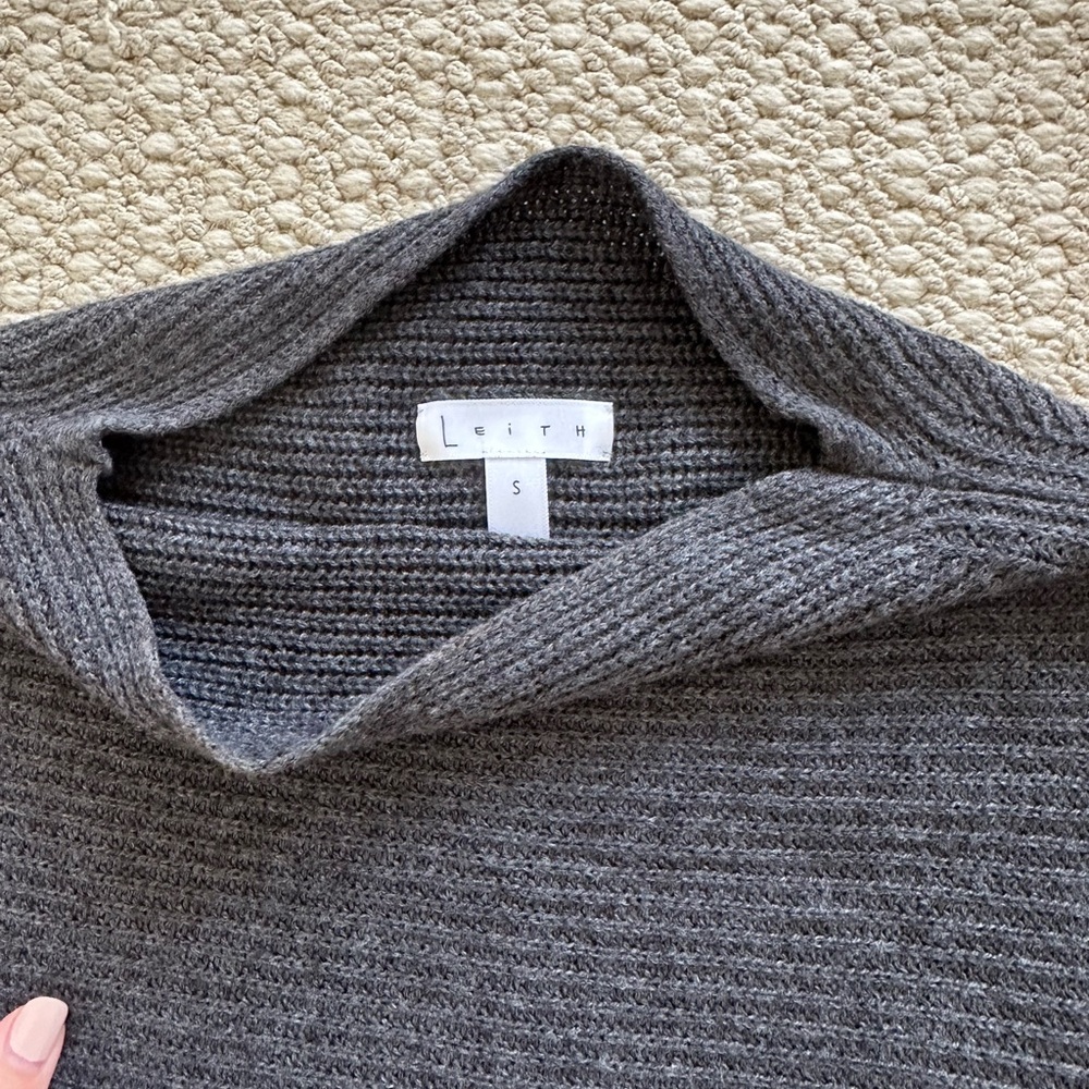 Leith grey Ribbed Sweater - Picture 2 of 2